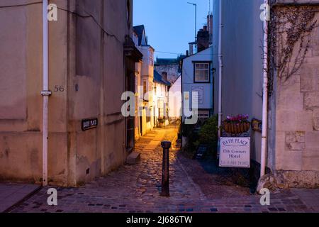 Bath Place at dawn in the spring. Oxford, Oxfordshire, England Stock Photo