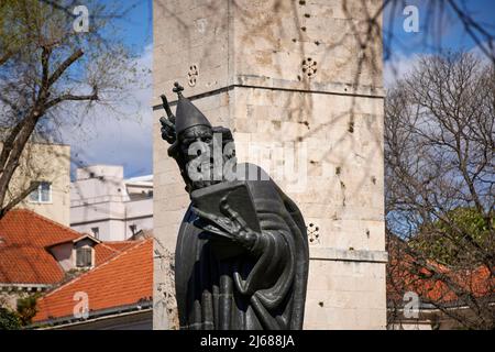 The city of Split in Croatia in the region of Dalmatia, Ivan Meštrović, one of Croatia’s greatest sculptors Stock Photo