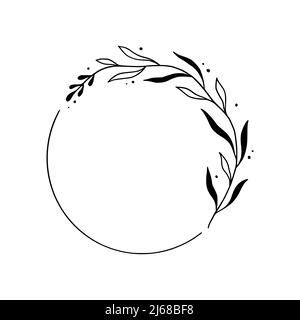 Circular Vine Frame SVG file - SVG Designs