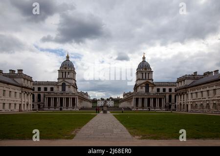 Greenwich Royal Naval College in London SE10, UK Stock Photo