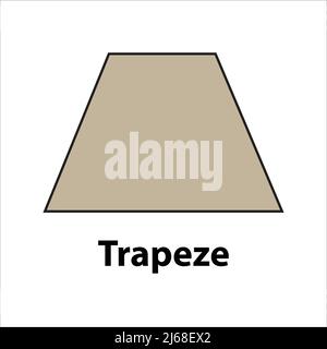 trapeze light color vector image Stock Vector