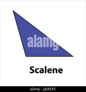 Scalene blue color vector image Stock Vector