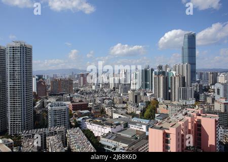 Taking kunming city at noon Stock Photo