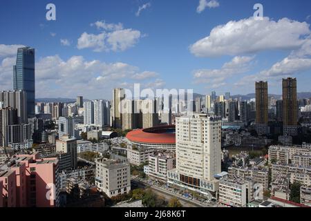 Taking kunming city at noon Stock Photo