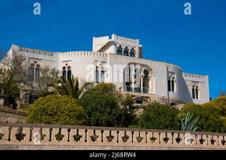 Dependance di Villa Daniele, Lungomare C. Colombo, 69, Santa Maria di Leuca, Salento, Apulia (Puglia), Italy. Stock Photo