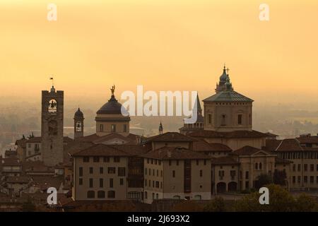 Colle San Vigilio view, Bergamo, Lombardia (Lombardy), Italy Stock Photo