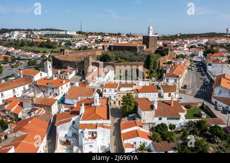 Castle of Alandroal or Castelo de Alandroal, Alandroal, Portugal Stock Photo