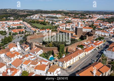 Castle of Alandroal or Castelo de Alandroal, Alandroal, Portugal Stock Photo