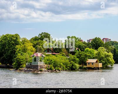 Lindholmen Island, Lake Malar, Stockholm, Stockholm County, Sweden, Scandinavia Stock Photo