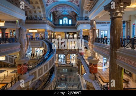 The Forum Shopping Mall at Caesars Palace, Las Vegas, Nevada, United States of America Stock Photo