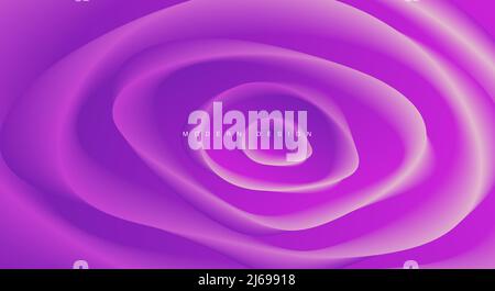 Abstract background with fluid rounded shapes creating soft 3d texture, water circles. Vector illustration Stock Vector