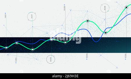 Big data algorithms visualization technologies infographic analytic, Hi-tech concept innovation Stock Vector