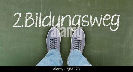 2. Bildungsweg (2. educational path) Stock Photo