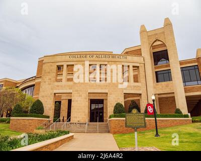 Overcast view of the HSC of University of Oklahoma at downtown area Stock Photo