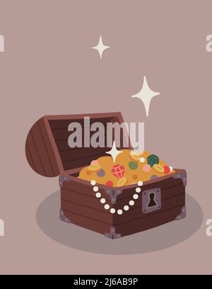 Treasure chest Stock Vector