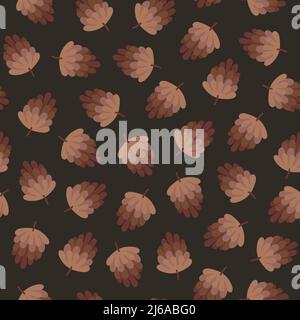 Tree cones pattern Stock Vector