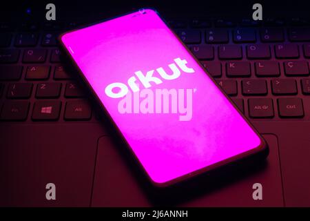 in this photo illustration the orkut logo seen displayed on a smartphone photo by rafael henrique sopa imagessipa usa 2j6annh