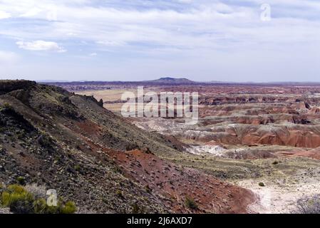 Painted Desert - Rim Trail from Tawa Point Stock Photo