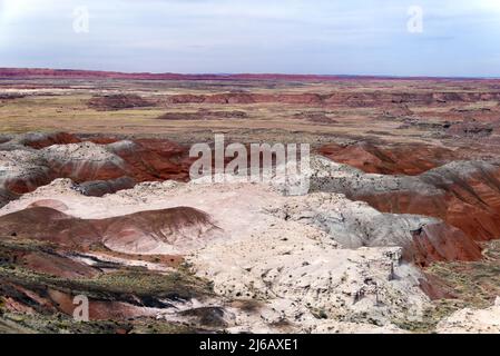 Painted Desert - Rim Trail from Tawa Point Stock Photo