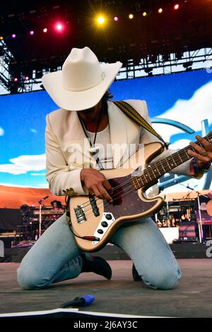 Indio California, USA. 29th Apr, 2022. Midland on stage at Stagecoach Country Music Festival Credit: Ken Howard/Alamy Live News Stock Photo