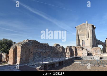 The remains of Domus Augustana on Palatine Hill, Rome, Italy. Stock Photo