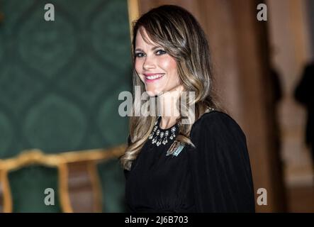 Stockholm, Sweden. 29th Apr, 2022. Princess Sofia during the Swedish Dinner at the Royal Palace in Stockholm, Sweden on April 29, 2022. Photo by Robert Eklund/Stella Pictures/ABACAPRESS.COM Credit: Abaca Press/Alamy Live News Stock Photo