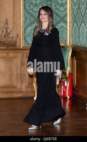 Stockholm, Sweden. 29th Apr, 2022. Princess Sofia during the Swedish Dinner at the Royal Palace in Stockholm, Sweden on April 29, 2022. Photo by Robert Eklund/Stella Pictures/ABACAPRESS.COM Credit: Abaca Press/Alamy Live News Stock Photo