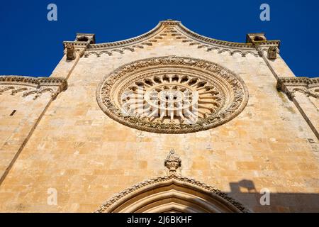 Cathedral of Santa Maria Assunta in Ostuni, Province of Brindisi, Apulia (Puglia) Italy. Stock Photo