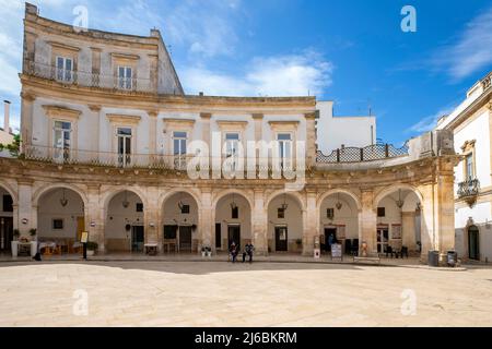 Piazza Maria Immacolata. Martina Franca, Apulia (Puglia), Italy. Martina Franca, Apulia (Puglia), Italy, Martina was founded in the 10th century by re Stock Photo