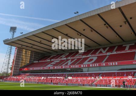 A general view of the Trent End stand at the City Ground, home of Nottingham Forest Stock Photo