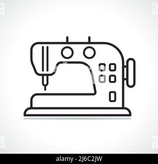 Small sew machine icon. Outline small sew machine vector icon for web  design isolated on white background Stock Vector Image & Art - Alamy
