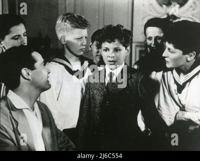 German actor Michael Ande in the movie Der Schonste Tag Meines Lebens, Austria 1957 Stock Photo