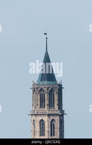 30 April 2022, Baden-Wuerttemberg, Rottweil: The chapel church in the morning light. Photo: Silas Stein/ Stock Photo