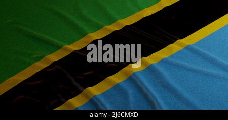 Tanzania Waving Flag in 3D Stock Photo - Alamy