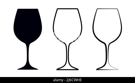 Wine glass icon beverage symbol Stock Vector