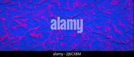 Blue and red painted crumpled paper texture background Stock Photo