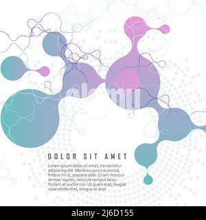 Circle abstract connect with connecting dots and lines Stock Vector