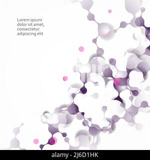 Abstract beautiful structure and DNA molecule Stock Vector