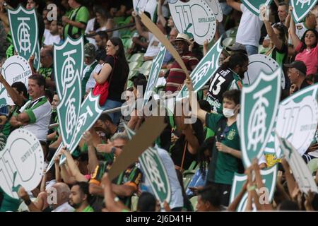 MG - Belo Horizonte - 04/30/2022 - BRAZILIAN A 2022 AMERICA-MG X ATHLETICO-PR - America-MG fans during a match against Athletico-PR at the Independencia stadium for the Brazilian championship A 2022. Photo: Fernando Moreno/AGIF/Sipa USA Stock Photo