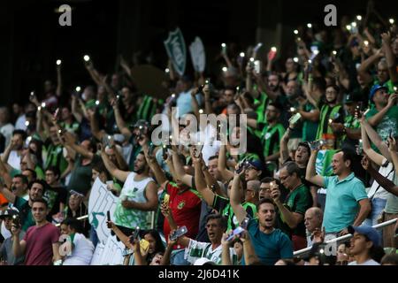 MG - Belo Horizonte - 04/30/2022 - BRAZILIAN A 2022 AMERICA-MG X ATHLETICO-PR - America-MG fans during a match against Athletico-PR at the Independencia stadium for the Brazilian championship A 2022. Photo: Fernando Moreno/AGIF/Sipa USA Stock Photo