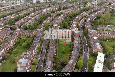 South Hampstead, Finchley Road area, Camden, London, England Stock Photo