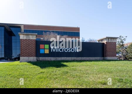 Microsoft office building Irving, Texas, USA. Stock Photo