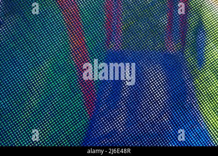 Fine Mesh Plastic Grid with Texture and Background Stock Photo