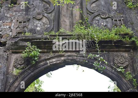 ruin of medieval, vasai fort, maharashtra, india Stock Photo