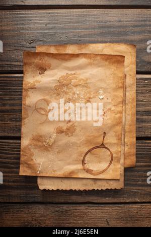 vintage style paper used as background Stock Photo