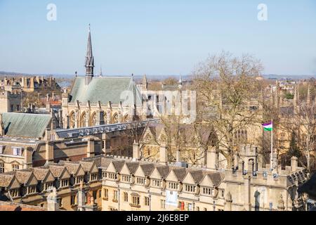 Brasenose College, Oxford, England, with Exeter College in the background. Stock Photo