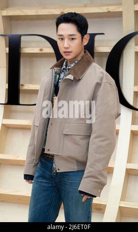 South Korean actor Jung Hae-In, attends a photo call for the Dior's Fall 2022 collection in Seoul, South Korea on April 30, 2022. (Photo b Lee Young-ho/Sipa USA) Stock Photo