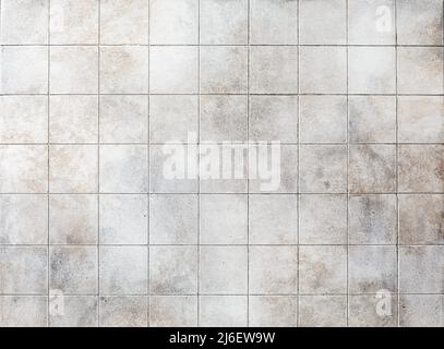 Square tiled seamless pattern. White ceramic tile texture background Stock Photo