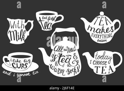 Set Hand Drawn Funny Sayings Kitchen Stock Vector (Royalty Free) 1459000244