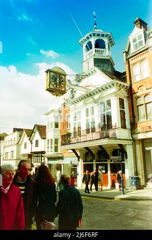 Guildford Town Hall Circa 1995 shot on film. Stock Photo